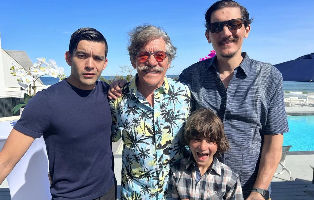 Geraldo Rivera with sons Cruz and Gabriel and 7-year-old grandson Desmond
